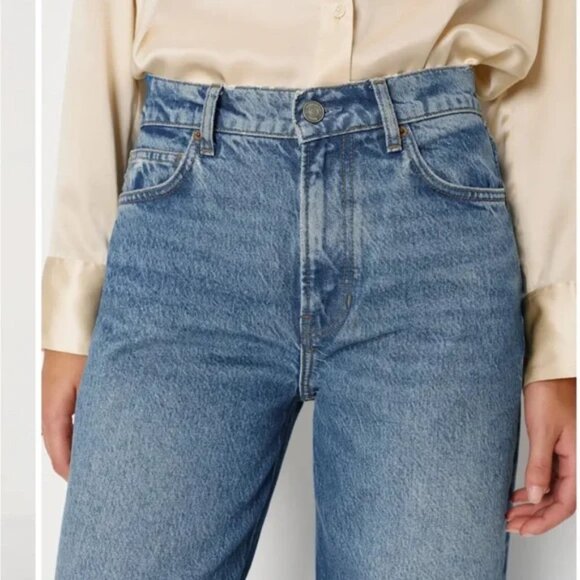 Reformation Cary High Rise Slouchy Wide Leg Jeans Size 29 - Picture 4 of 8